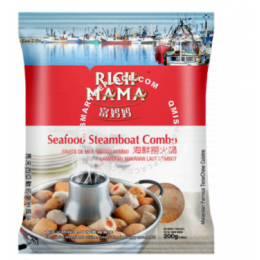 RichMama Seafood Steamboat Combo 200g(Kombo Steamboat Makanan Laut) Halal