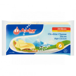 Anchor Cheddar Cheese 24 Slices 400g