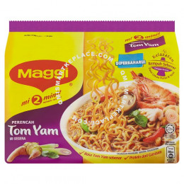 Maggi 2 Minute Tom Yam Flavour Noodles 5 x 80g