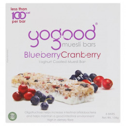 Yogood Blueberry Cranberry Muesli Bars 6 Bars 138g