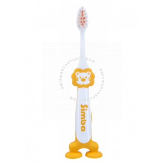 Simba Standing Toothbrush With Suction Pads (Orange)