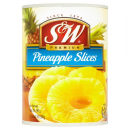 S&W Premium Pineapple Slices in Syrup 567g