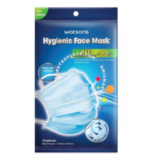WATSONS Face Mask Adult 10's