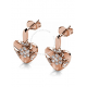 Her Jewellery Gusto Earrings (Rose Gold) with 18K Gold Plated