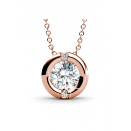 KRYSTAL COUTURE Millionaire Circle Necklace Embellished with Swarovski® crystals