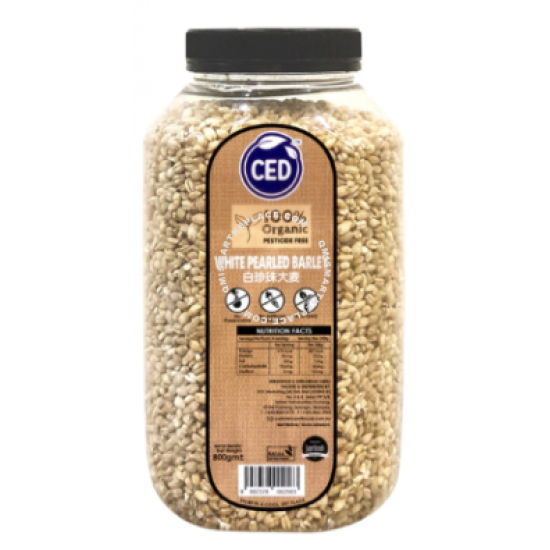 CED Organic White Pearled Barley 800gm