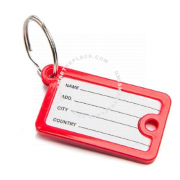 Multi-Colour Name Key Tag Keychain (12pcs)