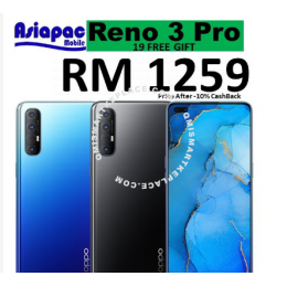 Oppo Reno 3 Pro 8GB+256GB/Reno 3 8GB+128GB (10% Shopee CashBack) Oppo Malaysia Warranty