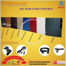 Ps3 Ps 3 Slim Sony Playstation Ofw 3000 160gb Series - 500gb + 1stick Om