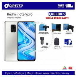 XIAOMI Redmi NOTE 9 PRO (6GB RAM | 128GB ROM) ORIGINAL set! NEWLY REDUCED PRICE + 6 FREE GIFTS