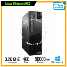  Share:  0 Lenovo Thinkcentre M83 Sff - Intel Core i5 (4th gen) - 4GB RAM - 500GB HDD - Windows 10 Pro.