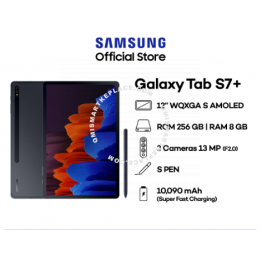 Samsung Galaxy Tab S7+ WiFi T970 With S Pen - Black/ Brown/ Silver (8GB RAM/256GB ROM/11")