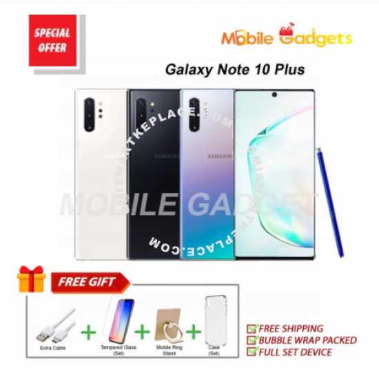 (READY STOCK & FREE SHIPPING) Samsung Galaxy Note 10 Plus / Note 10+ (SM-N975) (12GB+256GB) Smartphone 4.7