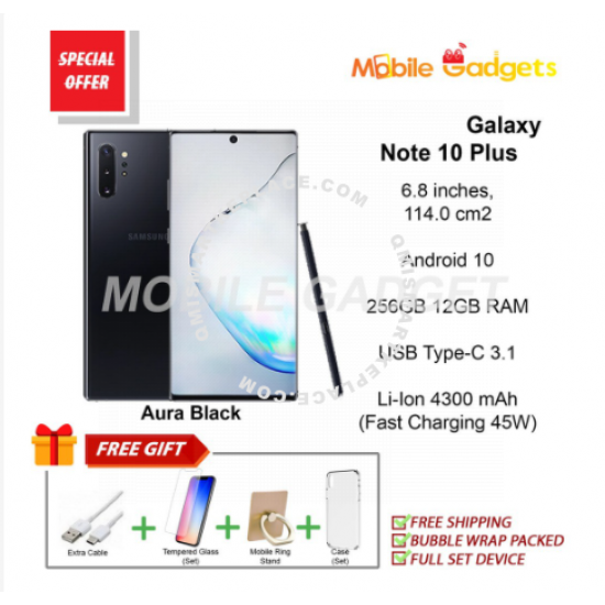 (READY STOCK & FREE SHIPPING) Samsung Galaxy Note 10 Plus / Note 10+ (SM-N975) (12GB+256GB) Smartphone 4.7