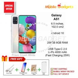 (READY STOCK & FREE SHIPPING) Samsung Galaxy A51 (8GB+256GB)Smartphone