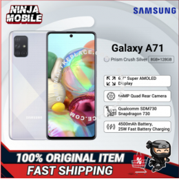 Samsung Galaxy A71 /a715f Smartphone (8GB+128GB) Original Samsung Malaysia Set