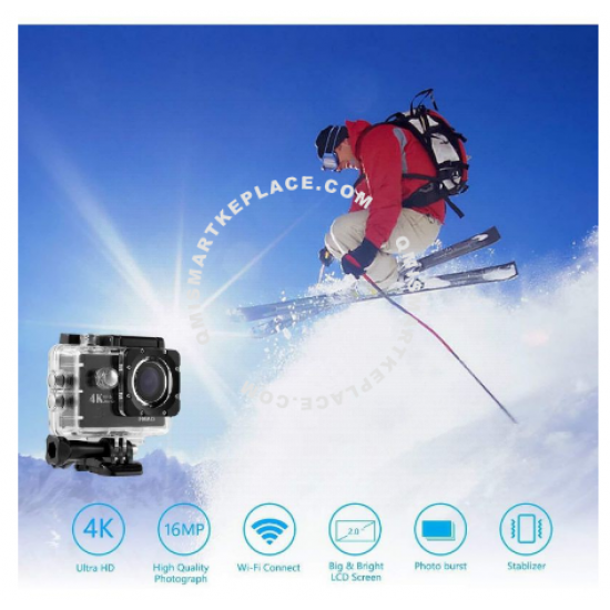 HD/4K Ultra HD 30M Waterproof Sports WiFi Action Camera DVR