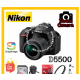 Nikon D5500 AF-P 18-55mm 24MP, WI-FI compact DSLR camera.
