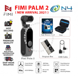 FIMI PALM 2 / FIMI PALM Camera 3-Axis 4K HD Handheld Camera Stabilizer only 120g & 128° Wide Angle Smart Tracking