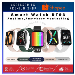 [Malaysia Stock] - DT93 Smart Watch Men 1.78 inch 420*485 Screen DIY Watch Face Smartwatch ECG Fitness Tracker M3 Player